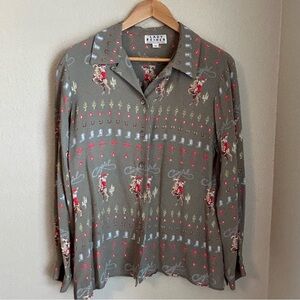 Vintage Women’s Lady Reiner Cowgirl Couture Button Down Western Shirt, Medium